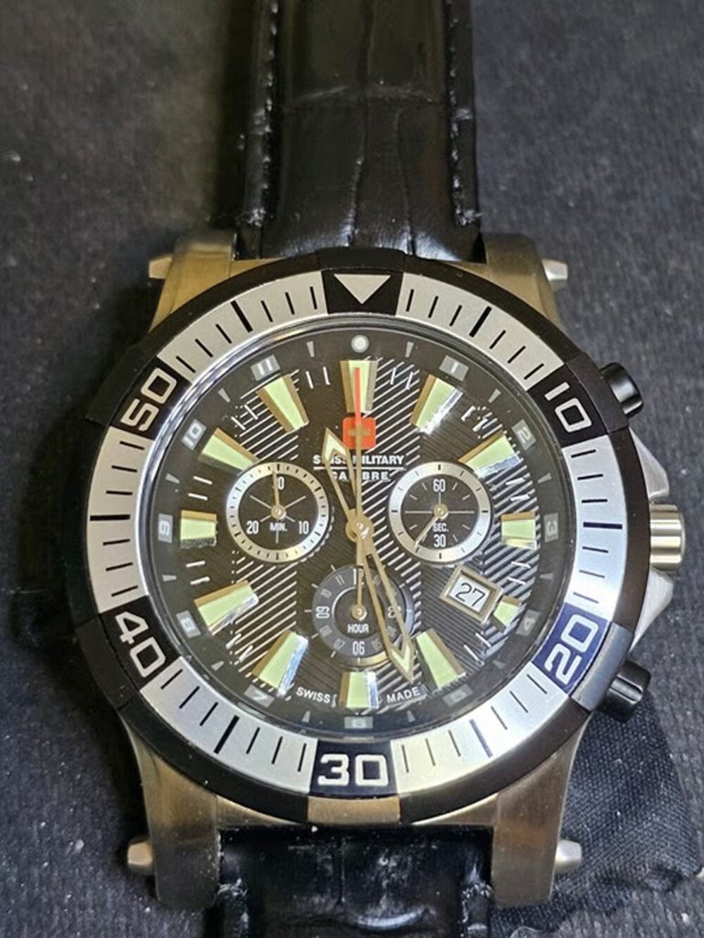Swiss Military Calibre Men's Hawk Chrono 48mm Watch - Swiss Made